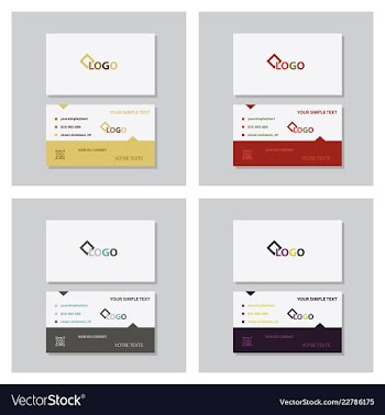 Modern creative and clean business card template vector image