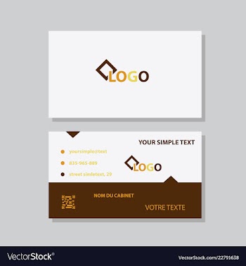Modern creative and clean business card template vector image