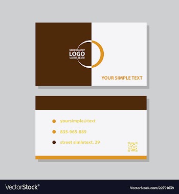 Modern creative and clean business card template vector image