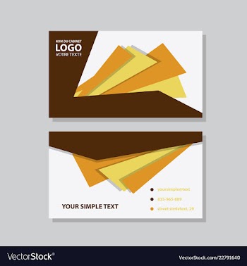 Modern creative and clean business card template vector image