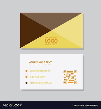 Modern creative and clean business card template vector image