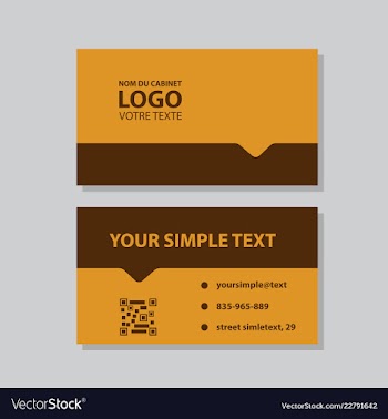 Modern creative and clean business card template vector image
