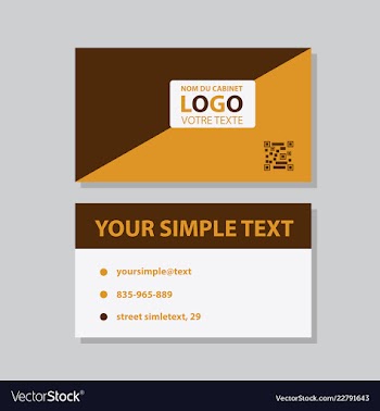 Modern creative and clean business card template vector image