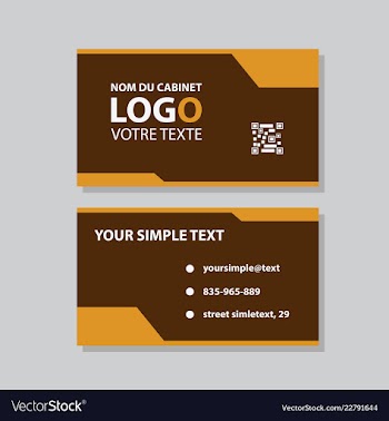 Modern creative and clean business card template vector image