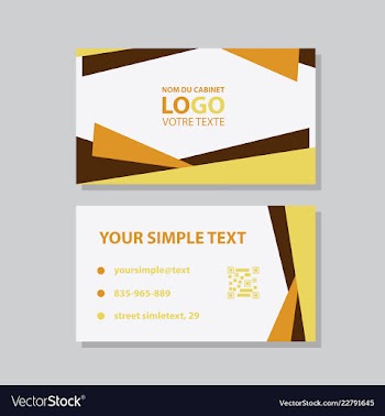 Modern creative and clean business card template vector image