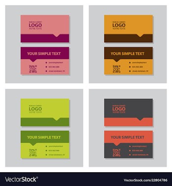 Modern creative and clean business card template vector image