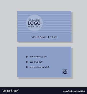 Modern creative and clean business card template vector image