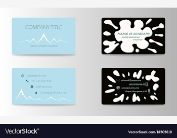 Modern creative and trending business visit cards vector image
