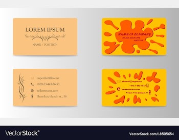 Modern creative and trending business visit cards vector image
