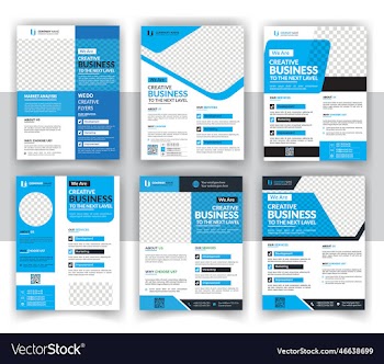 modern creative business flyer bundle design