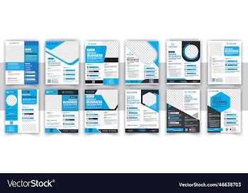 modern creative business flyer bundle design
