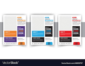 modern creative business flyer bundle design