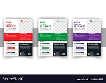 modern creative business flyer bundle design