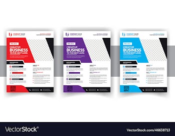 modern creative business flyer bundle design