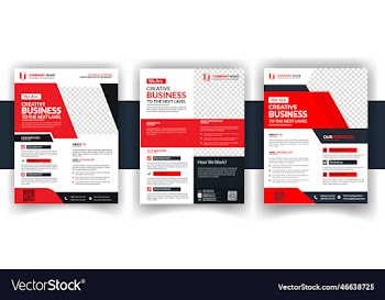 modern creative business flyer bundle design