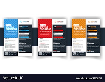 modern creative business flyer bundle design