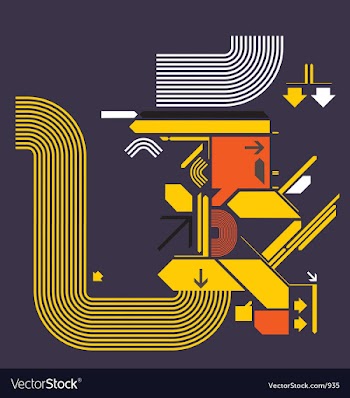 Modern design shapes vector image