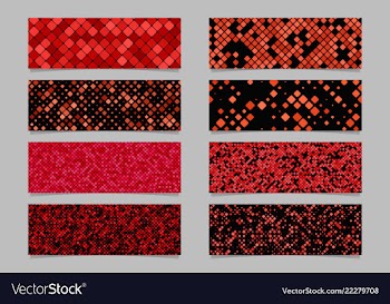 Modern diagonal rounded square pattern banner vector image