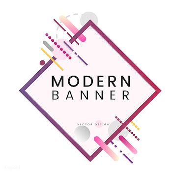 Modern diamond banner in colorful frame illus.. | Free stock vector - 513371