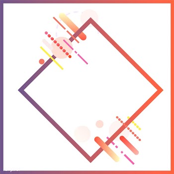 Modern diamond banner in colorful frame illus.. | Free stock vector - 513387