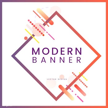 Modern diamond banner in colorful frame illus.. | Free stock vector - 513403