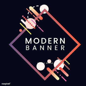 Modern diamond banner in colorful frame illus.. | Free stock vector - 513409