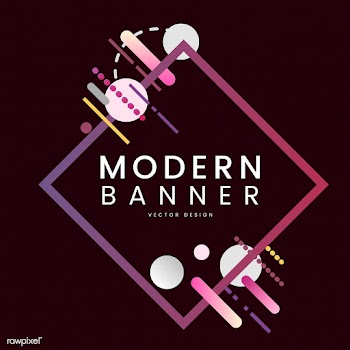 Modern diamond banner in colorful frame illus.. | Free stock vector - 513414