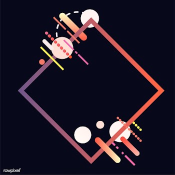 Modern diamond banner in colorful frame illus.. | Free stock vector - 513432