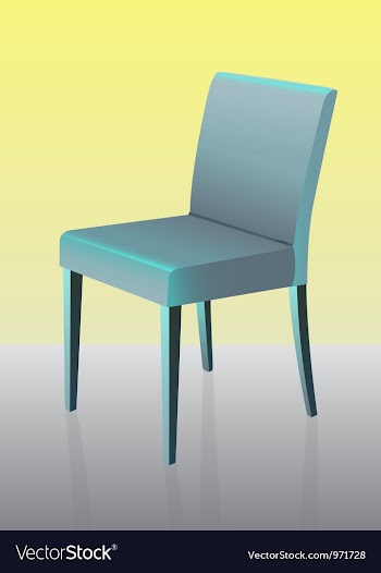 Modern dining chair vector image