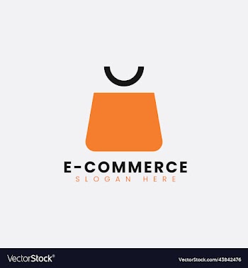 modern ecommerce online shop store logo design