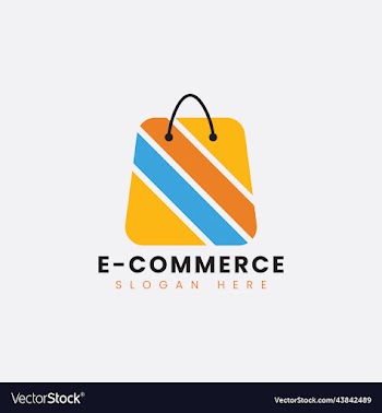 modern ecommerce online shop store logo design