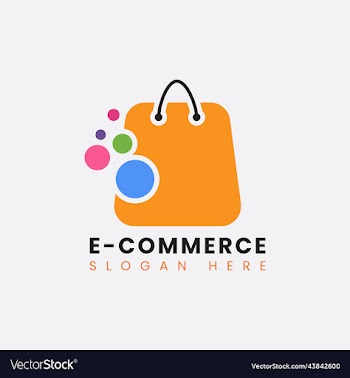 modern ecommerce online shop store logo design
