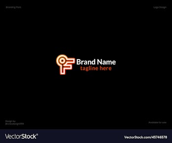 modern f letter logo design fr
