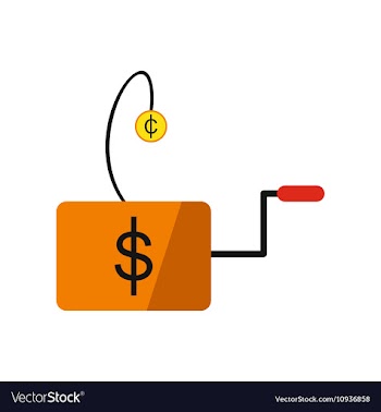 Modern flat icon economic logo on white background vector image