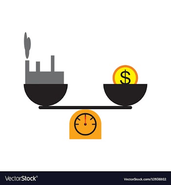 Modern flat icon House and money on scales vector image
