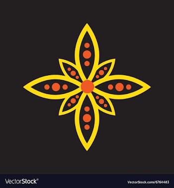 Modern flat icon with Black background Indian vector image