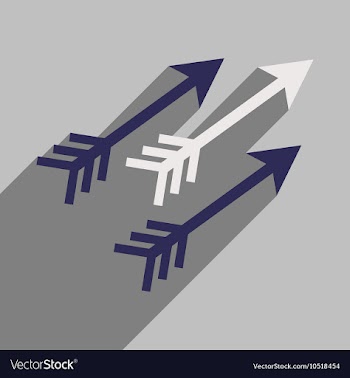 Modern flat icon with long shadow Indian arrows vector image