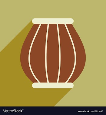 Modern flat icon with long shadow Indian basket vector image