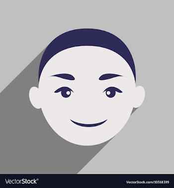 Modern flat icon with long shadow Indian boy vector image