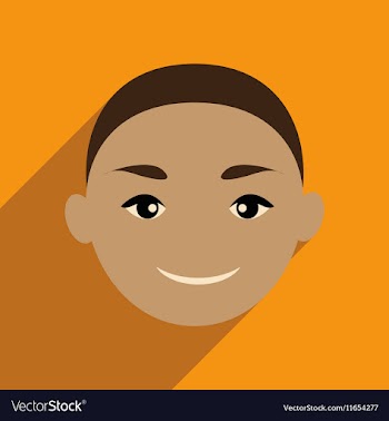 Modern flat icon with long shadow Indian boy vector image