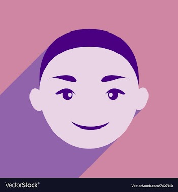Modern flat icon with long shadow Indian boy vector image