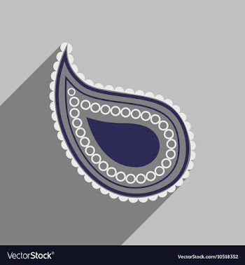 Modern flat icon with long shadow Indian cucumber vector image