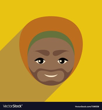Modern flat icon with long shadow Indian man vector image