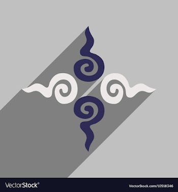 Modern flat icon with long shadow Indian sign vector image