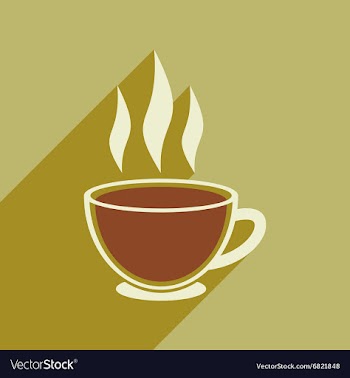 Modern flat icon with long shadow Indian tea vector image