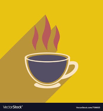 Modern flat icon with long shadow Indian tea vector image