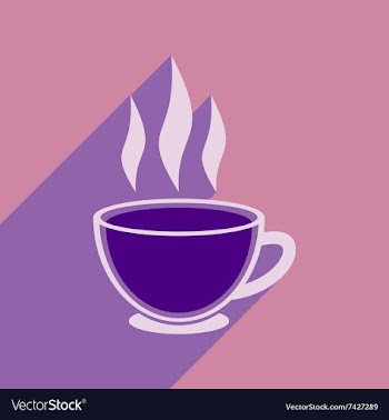 Modern flat icon with long shadow Indian tea vector image