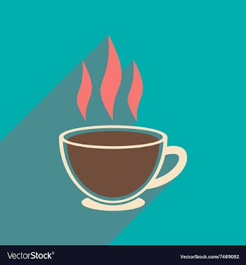 Modern flat icon with long shadow Indian tea vector image