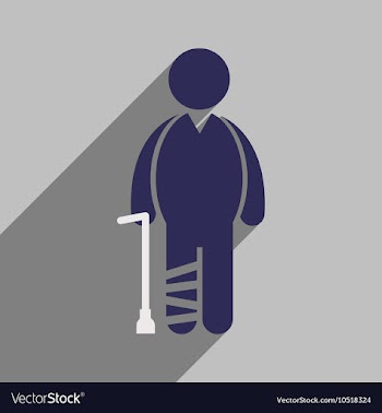 Modern flat icon with long shadow People leg vector image