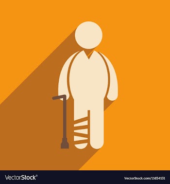Modern flat icon with long shadow People leg vector image